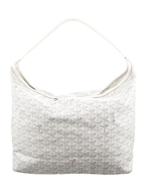 authentic goyard fidji shoulder bag|GOYARD Goyardine Fidji Zip Hobo White .